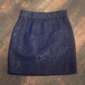 Sequined mini skirt